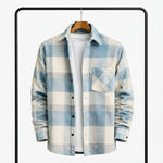 Men's Checked Flannel Overshirt – Relaxed Fit