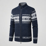 Men's Fleece-Lined Nordic Zip Cardigan
