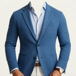 Men's Knit Blazer – Smart Casual Tailored Jacket