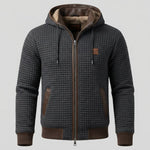 Men's Quilted Sherpa-Lined Hooded Winter Jacket