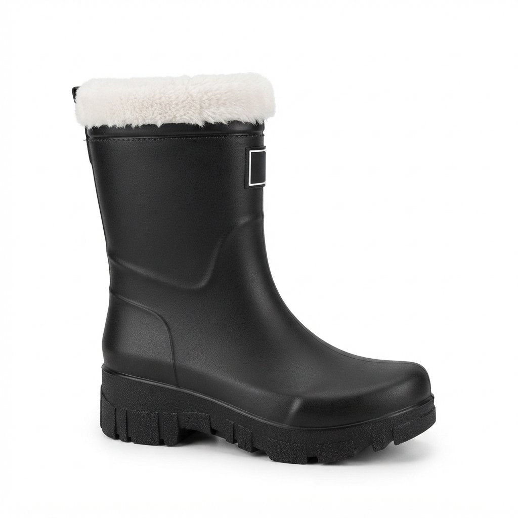 Waterproof Winter Boots with Fleece Lining, Mid-Calf