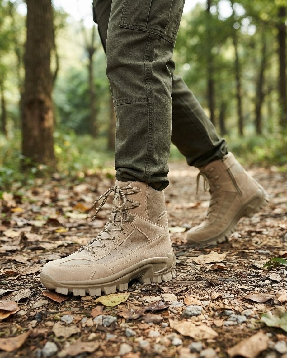 Men's High Tactical Lace-Up Boot, Ankle Support