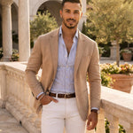 Men's Knit Blazer – Smart Casual Tailored Jacket
