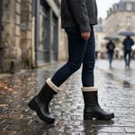 Waterproof Winter Boots with Fleece Lining, Mid-Calf