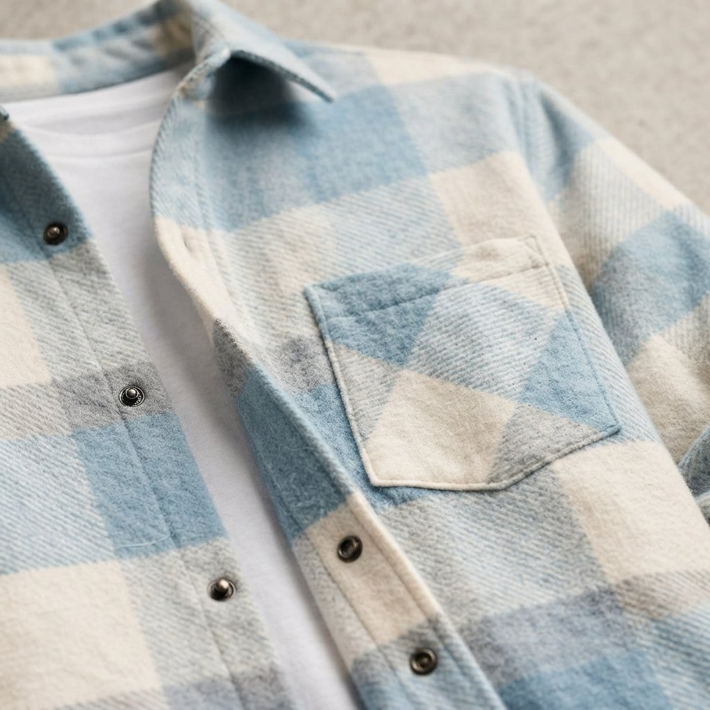 Men's Checked Flannel Overshirt – Relaxed Fit