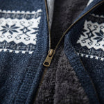Men's Fleece-Lined Nordic Zip Cardigan