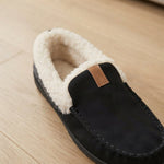 Men's Sherpa-Lined Slip-On Loafer Slippers