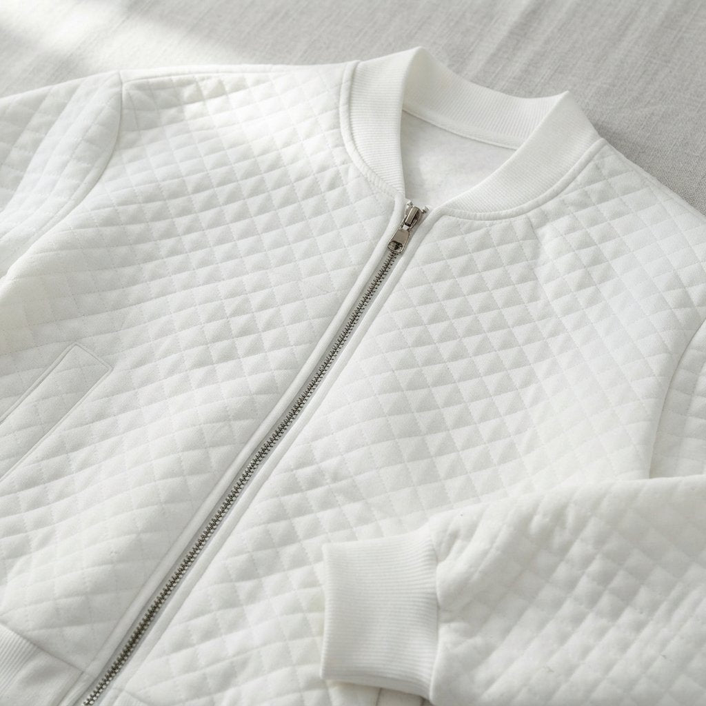 Quilted Bomber Jacket – Lightweight Zip-Up