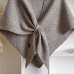 Triangle Knit Shawl Cape – Soft Wrap Poncho