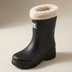 Waterproof Winter Boots with Fleece Lining, Mid-Calf