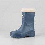 Waterproof Winter Boots with Fleece Lining, Mid-Calf — Blue