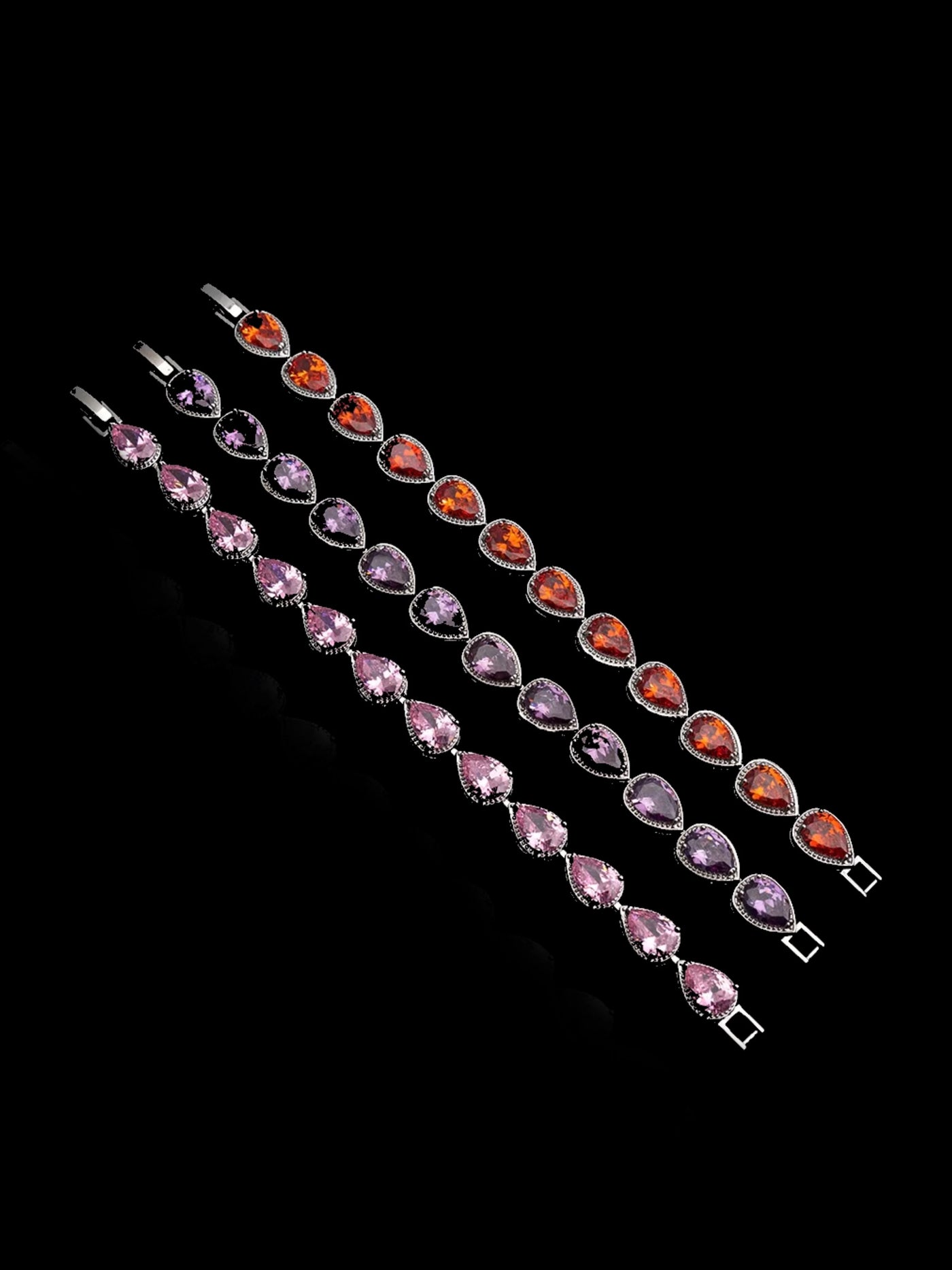 Colored Crystal Bracelets