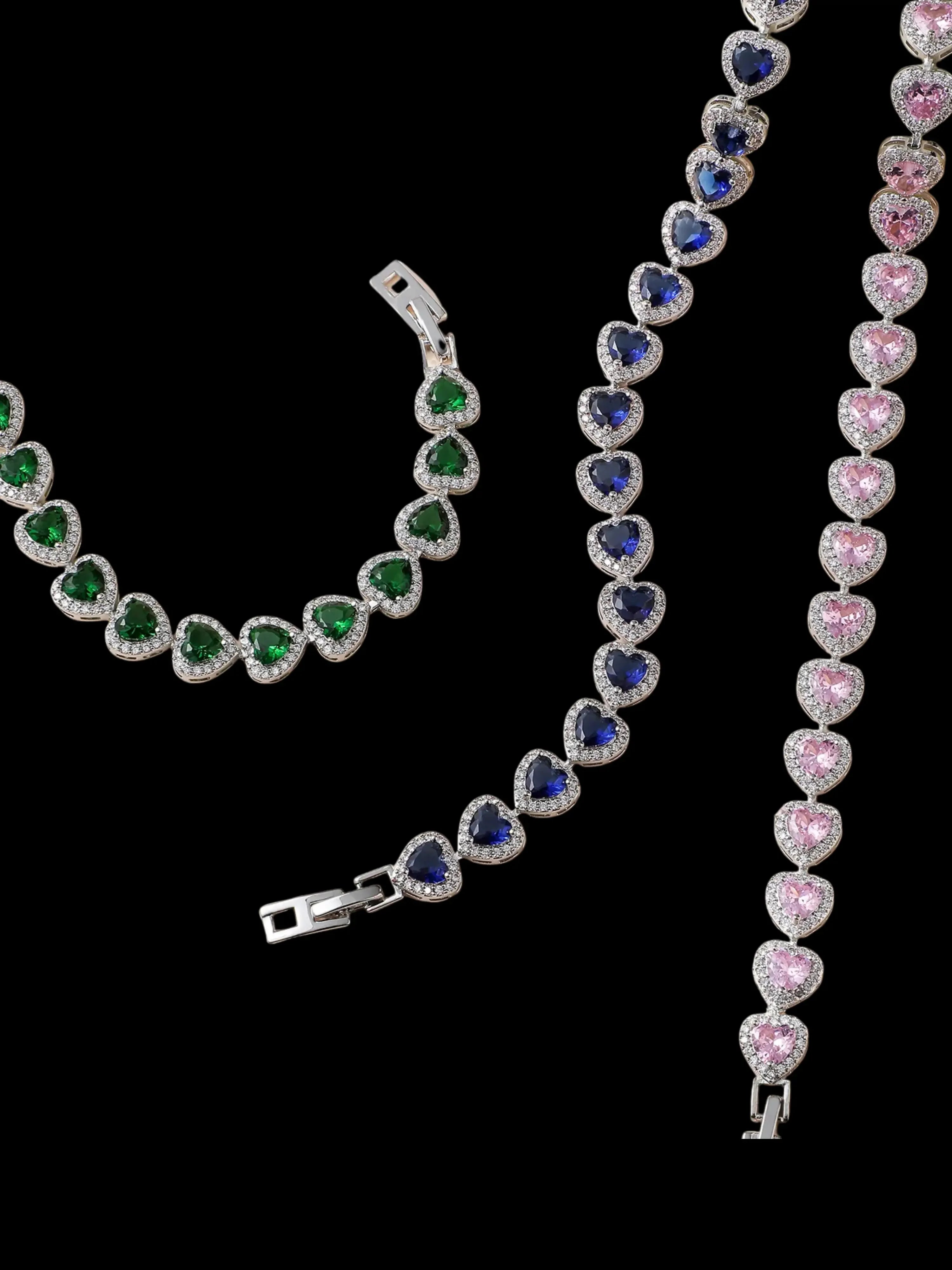 Heart Crystal Bracelets - iLLUSIA