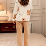 Women’s Heart Print Fleece Pyjama Set — view 6