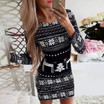 Long-Sleeve Stretch Mini Dress — view 1
