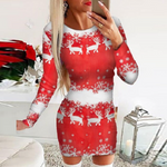Long-Sleeve Stretch Mini Dress — view 2