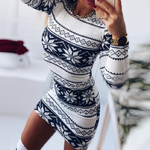Long-Sleeve Stretch Mini Dress — view 4