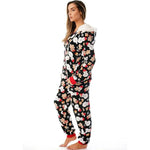Women’s Hooded Christmas Onesie with Santa Print — view 2