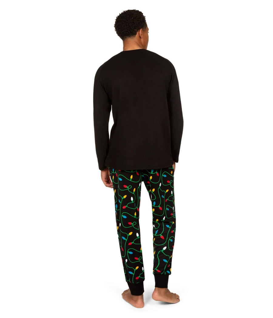 Men’s Holiday Pyjama Set with ‘Get Lit’ Graphic — view 2