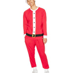 Men’s Santa Print Pyjama Set with Drawstring Trousers — view 1