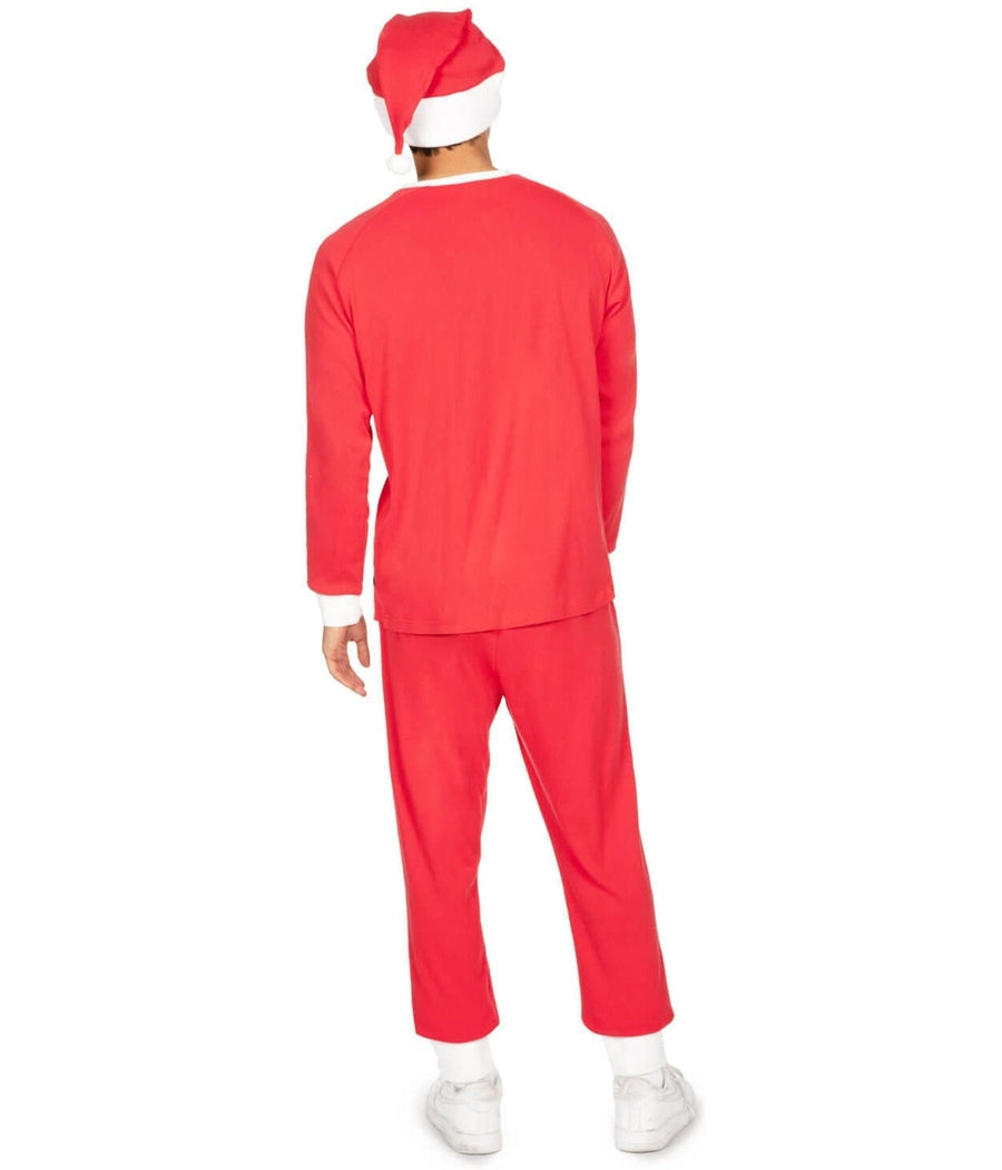 Men’s Santa Print Pyjama Set with Drawstring Trousers — view 2