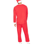 Men’s Santa Print Pyjama Set with Drawstring Trousers — view 2