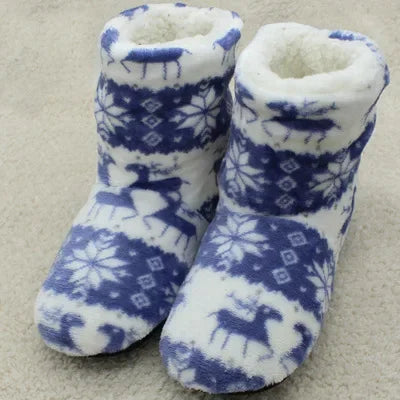 Women’s Festive Fold-Over Slipper Boots — view 1