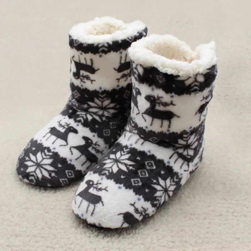 Women’s Festive Fold-Over Slipper Boots — view 2
