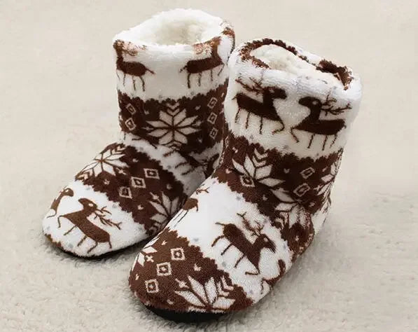 Women’s Festive Fold-Over Slipper Boots — view 6