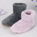 Women’s USB-Heated Plush Boot Slippers with Zip Closure — view 3