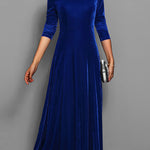 Women’s Long-Sleeve Velvet Maxi Dress — view 2