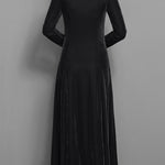 Women’s Long-Sleeve Velvet Maxi Dress — view 6