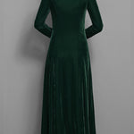 Women’s Long-Sleeve Velvet Maxi Dress — view 7