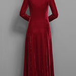 Women’s Long-Sleeve Velvet Maxi Dress — view 8