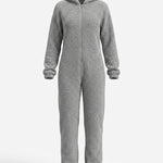 Women’s Hooded Fleece Onesie with Full-Length Zip — view 2