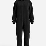 Women’s Hooded Fleece Onesie with Full-Length Zip — view 3