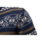 Fair Isle Zip-Up Cardigan with Stand Collar — view 4