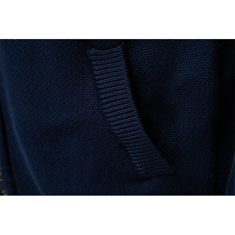 Fair Isle Zip-Up Cardigan with Stand Collar — view 7
