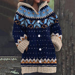 Women’s Fair Isle Hooded Longline Cardigan — view 2