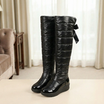 Women’s Quilted Over-the-Knee Boots with Fleece Lining — view 1