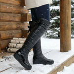Women’s Quilted Over-the-Knee Boots with Fleece Lining — view 2