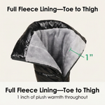 Women’s Quilted Over-the-Knee Boots with Fleece Lining — view 4