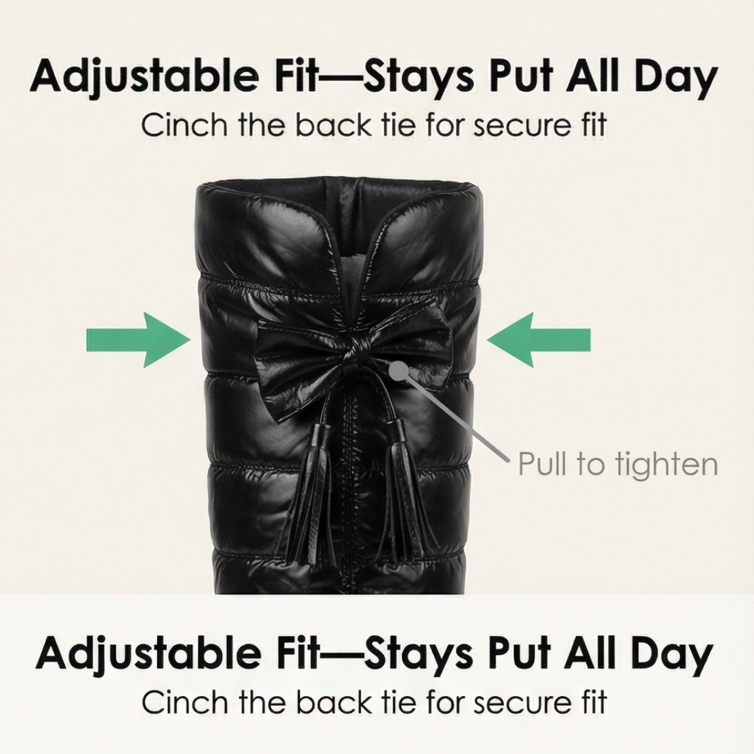 Women’s Quilted Over-the-Knee Boots with Fleece Lining — view 5