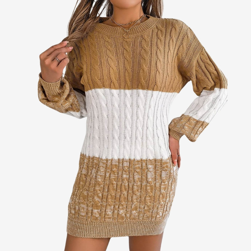 Women's Textured Cable-Knit Mini Dress — view 2