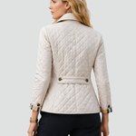 Women’s Diamond-Quilted Button-Front Jacket — view 8
