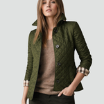 Women’s Diamond-Quilted Button-Front Jacket — view 9