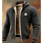 Men’s Quilted Hooded Jacket with Sherpa-Style Lining — view 1