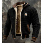 Men’s Quilted Hooded Jacket with Sherpa-Style Lining — view 2
