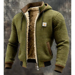 Men’s Quilted Hooded Jacket with Sherpa-Style Lining — view 4