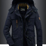 Men’s Military-Style Parka with Fur-Lined Hood — view 2
